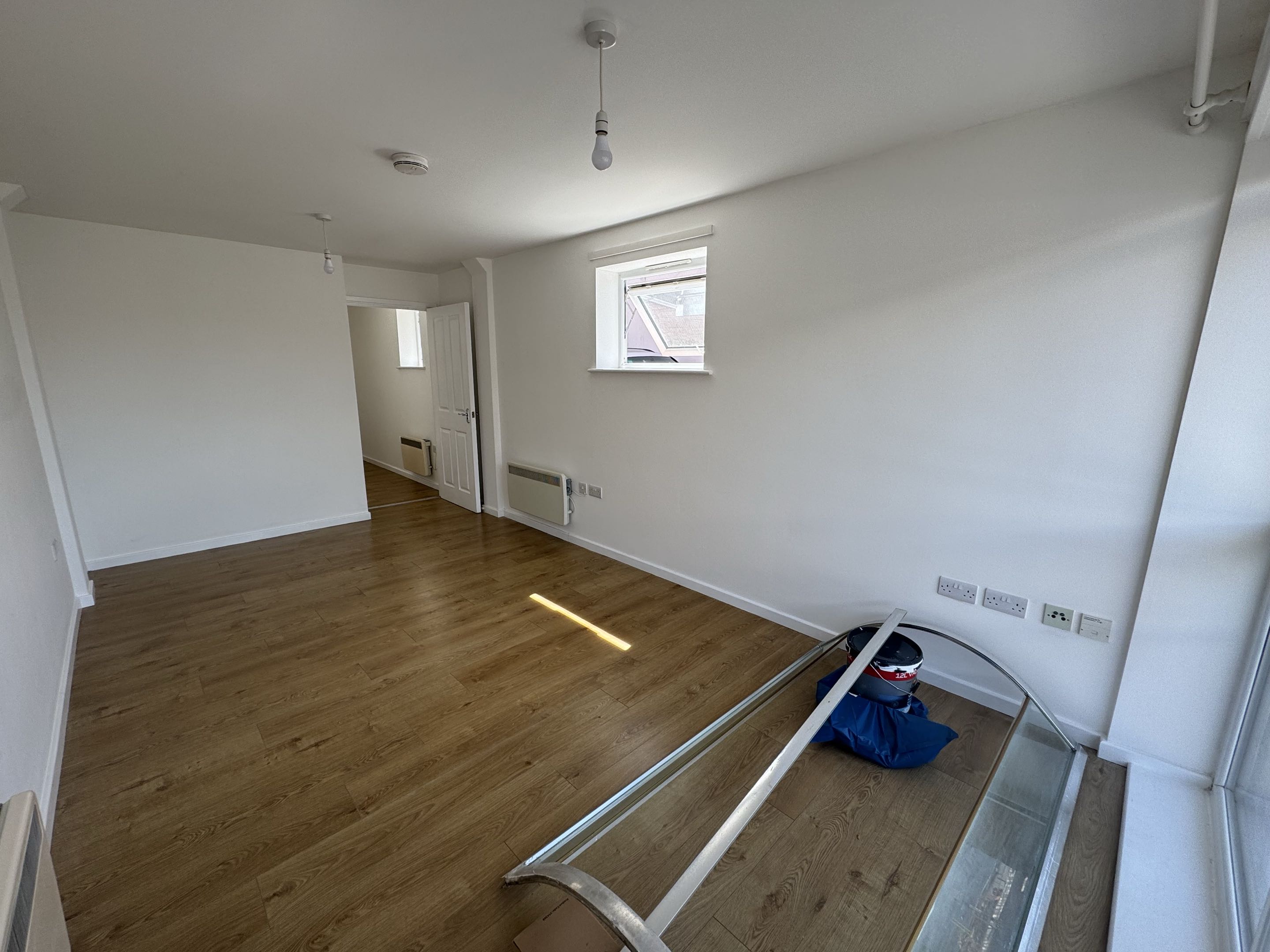 Completed apartment living area after full redecoration